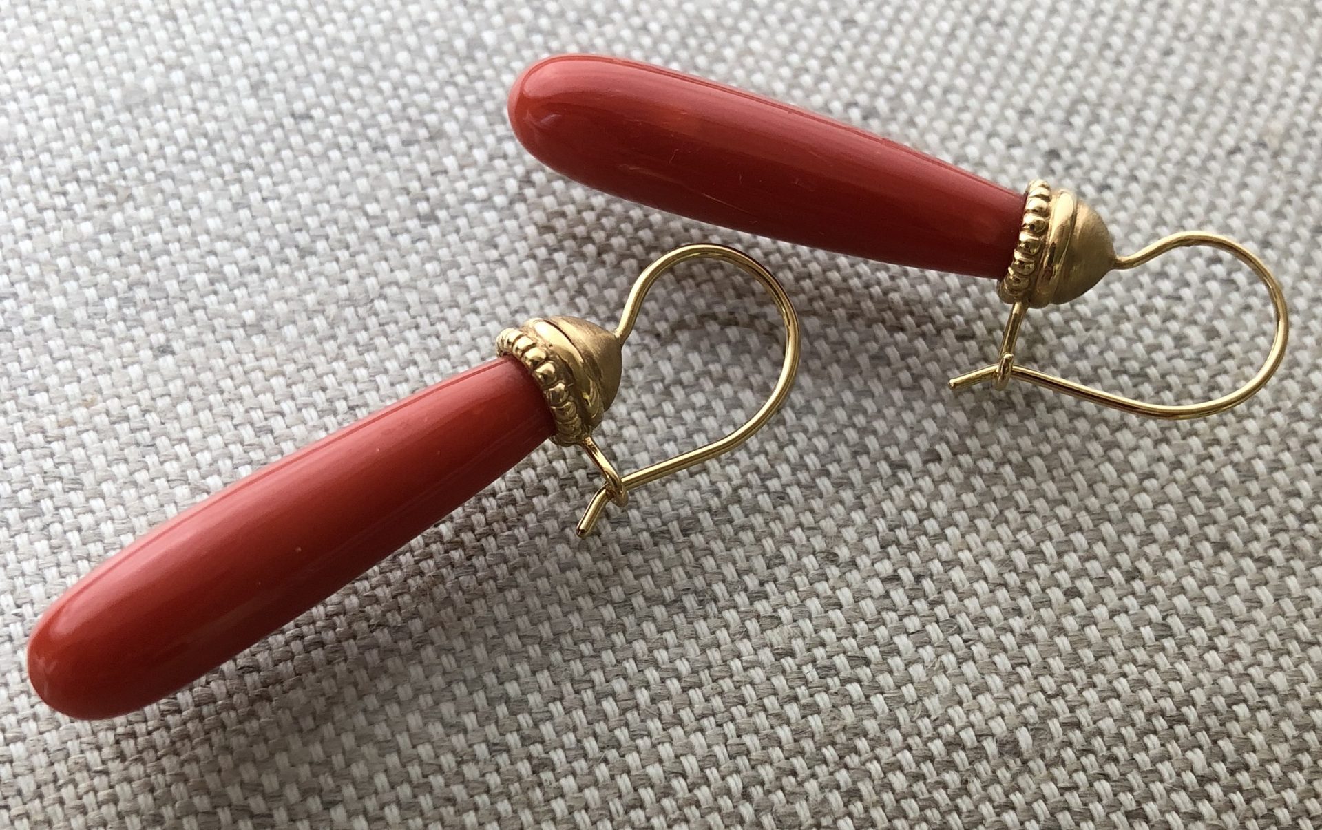 Coral Drop Earrings